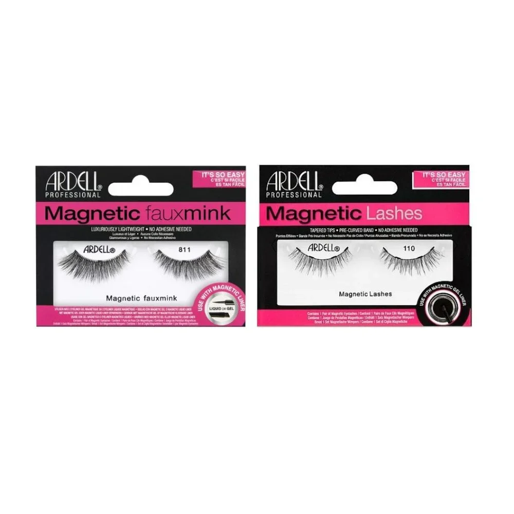Lots of 2 Ardell Magnetic Liner and Lash Kits Faux Mink Quick & Easy